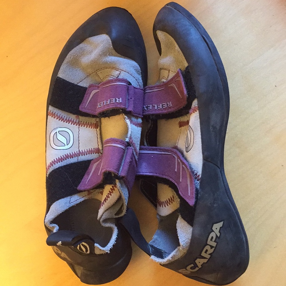 Scarpa climbing shoe